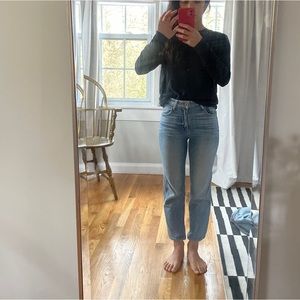 Paige High Rise Sarah Straight - 23 with Petite Inseam